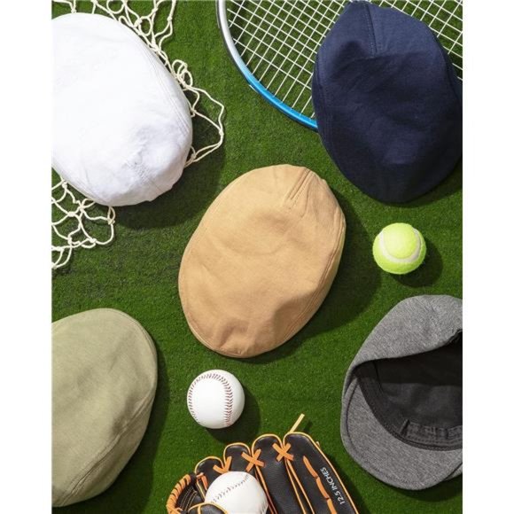 12 Pieces Newsboy Hat for Men, Flat Caps Bulk Driving Cabbie Hunting Hat - Picture 6 of 7